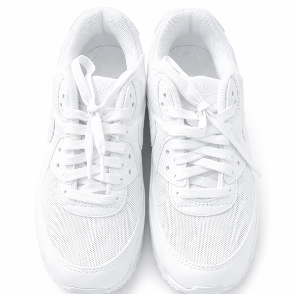 Nike Shoes - Nike Air Max 90 White Sneakers Women’s Size 8